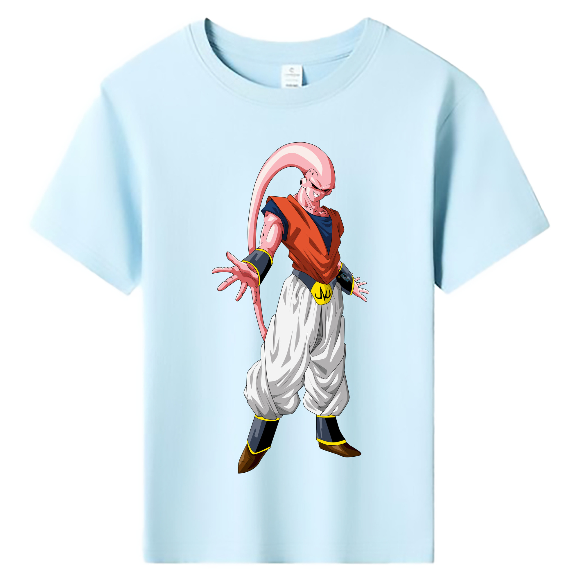 （画像用） ドラゴンボール 魔人ブウ DRAGON BALL Majin Buu 綿100％キッズTシャツ（フロントプリント）